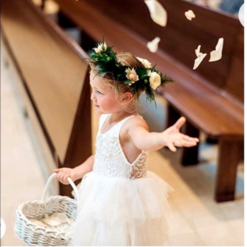 2Bunnies Flower Girl Dress with Tulle Tutu Skrit